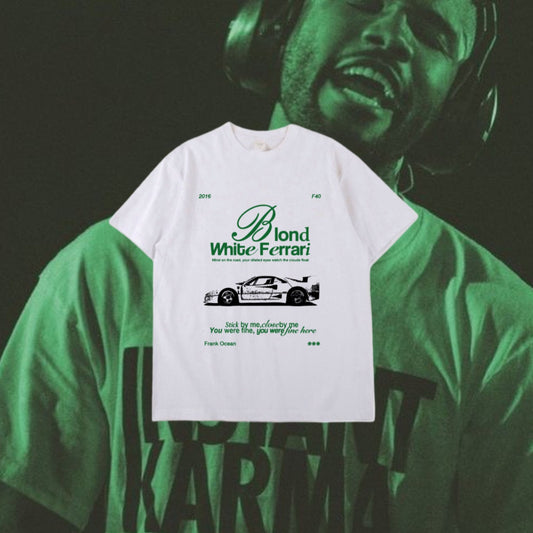 Frank Ocean Blonde White Ferrari
