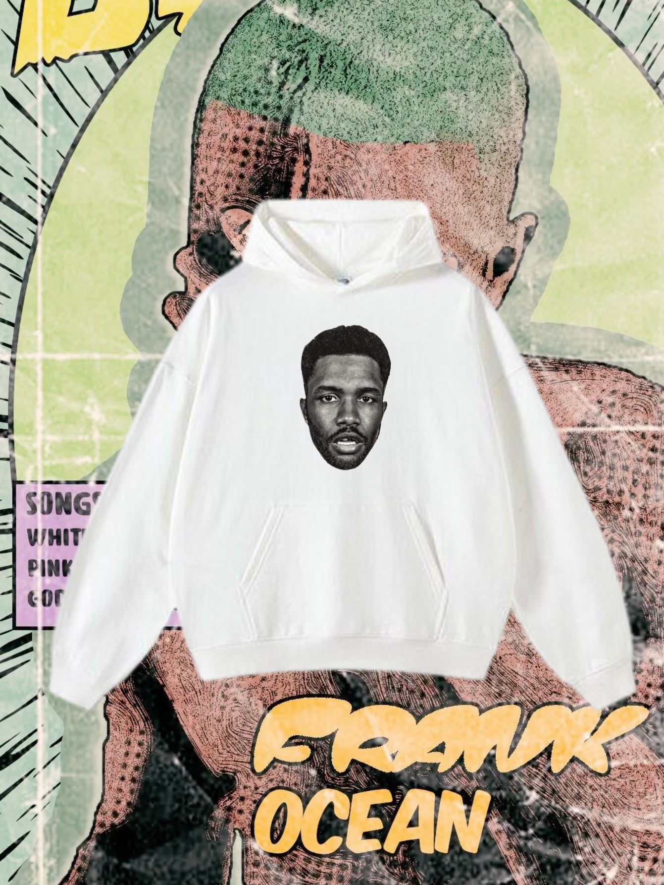 Frank Ocean Blonde White Ferrari Sudadera