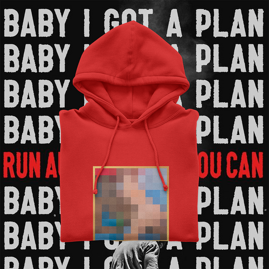 Hoodie Hombre Roja kanyewest Runaway