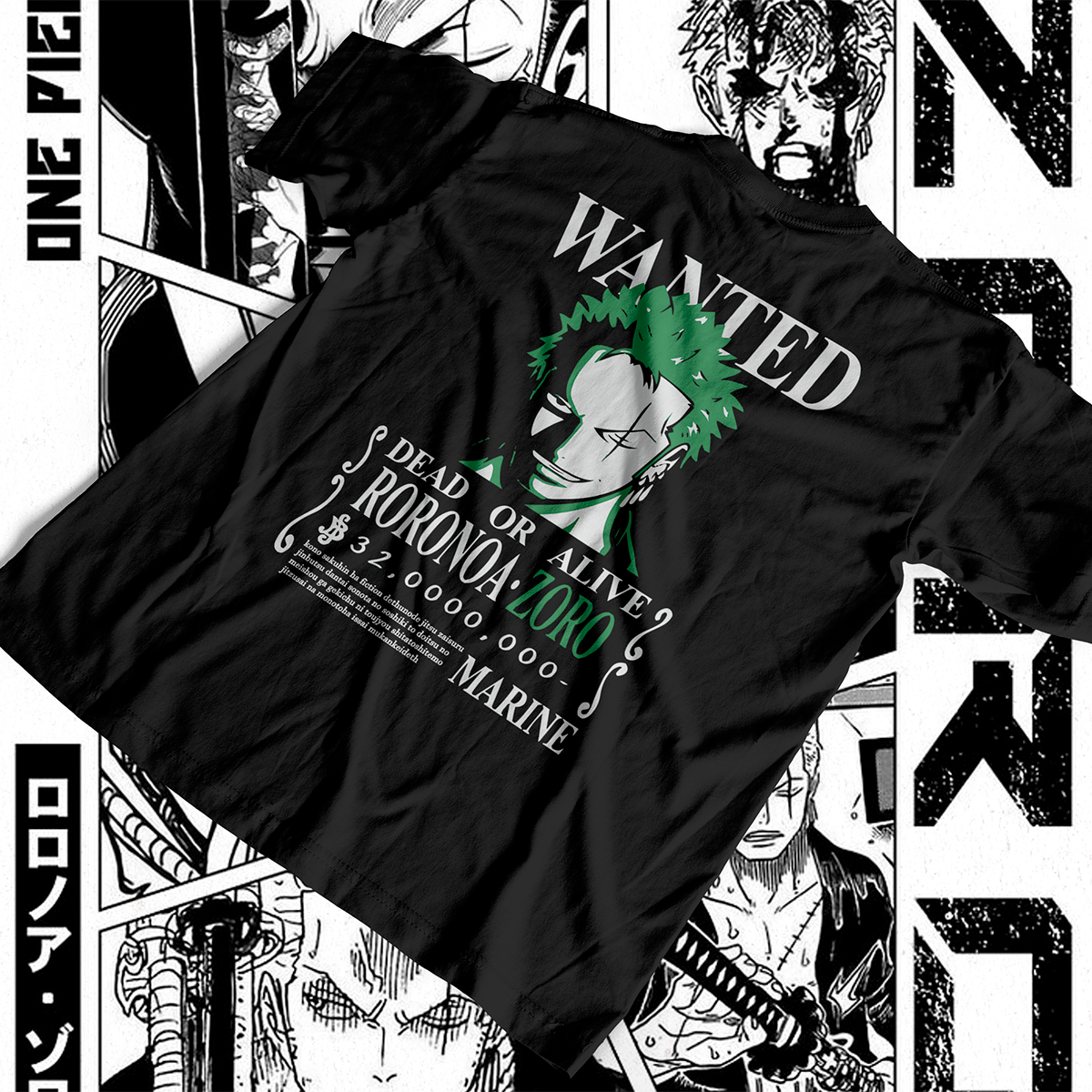 RORONOA ZORO — “Se Busca: Espadachín Legendario”