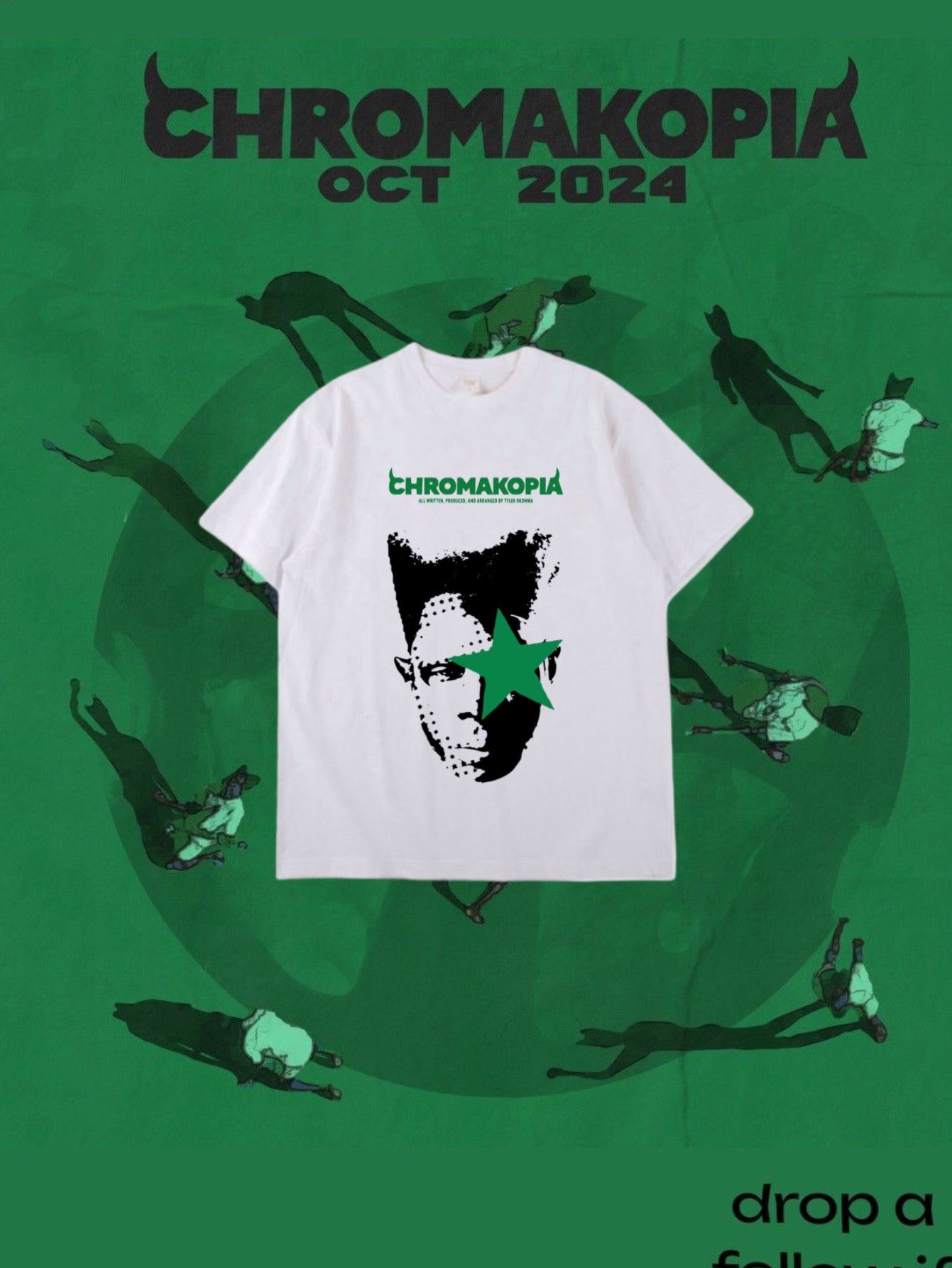 Playera Tyler, The Creator – Chromakopia Face Front